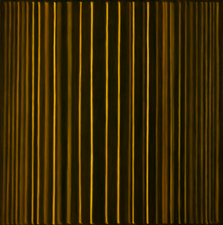 "Well/Azomethine Copper," 2009; Oil Paint on Canvas; 24"X24"