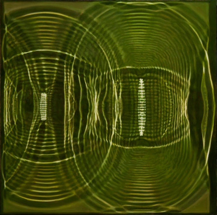 "Well/Copper Phthalocyanine," 2009; Oil Paint on Canvas; 24"X24"