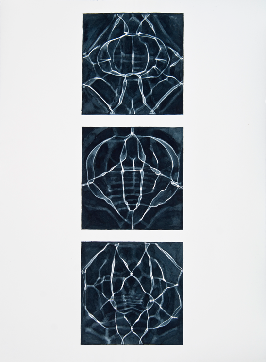 "Instances #4," 2011; Watercolor on Paper; 22" X 30"