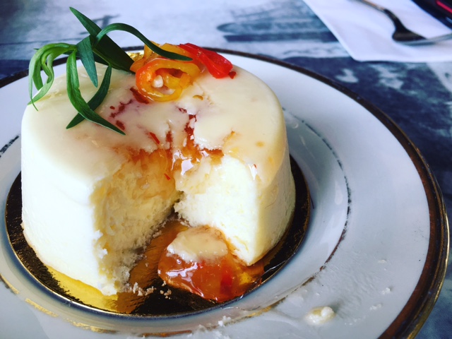 Red pepper jelly cheesecake from Coquette Patisserie