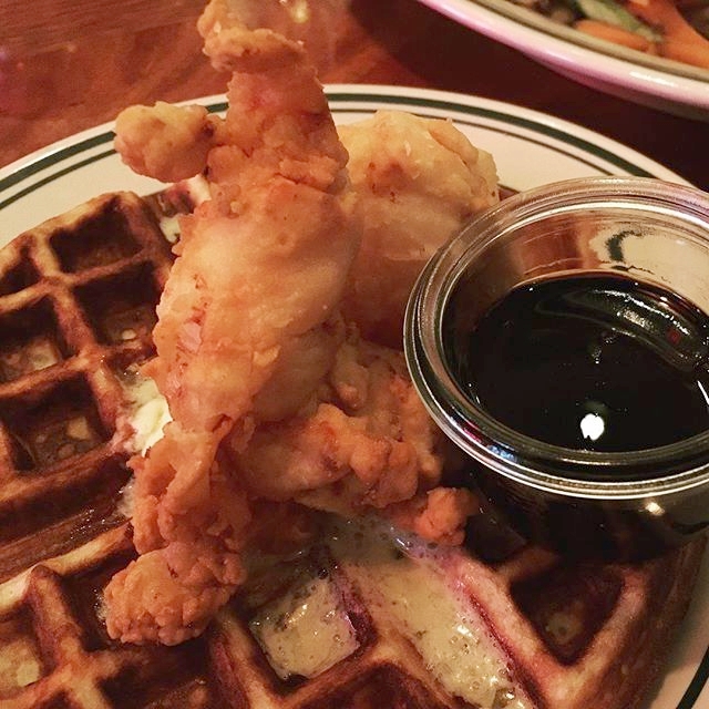 Fried Lobster and Waffles