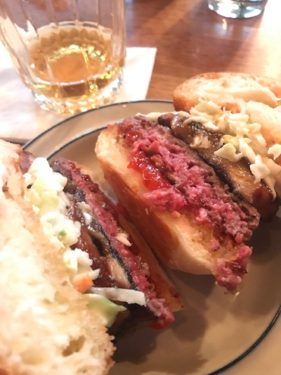 The pork belly burger...