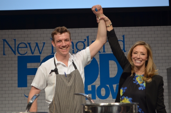 Chef Carl and Jenny Johnson at the New England Food Show