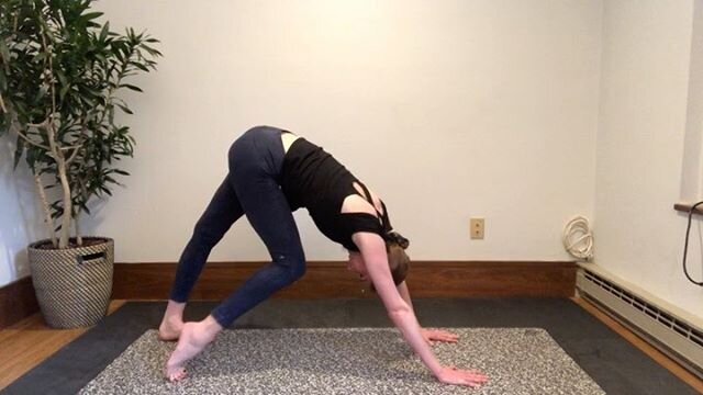 Physical Flow Part III.  This section is all about engaging the arms, abs and creating space in the hip flexors. Downward dog is the most involved pose you will do throughout this series - so it&rsquo;s really quite approachable and remote office/off