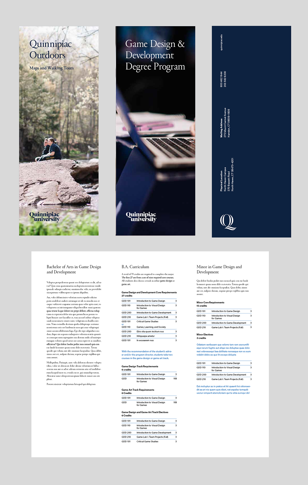 Trifold brochure or Narrow Booklet