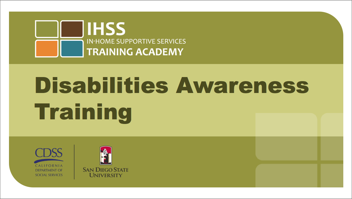 IHSS Disabilities PPT Title Page
