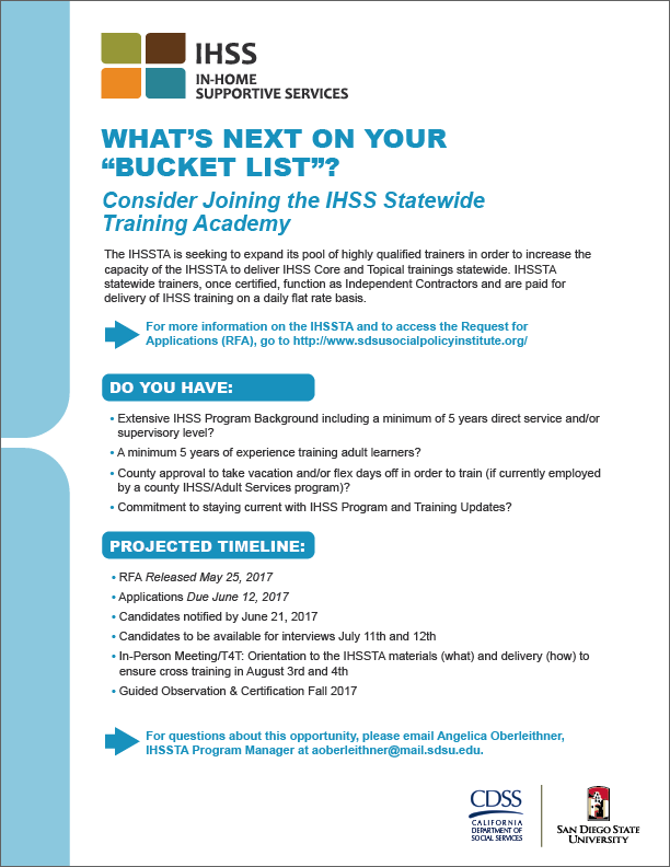IHSS Sample Flyer