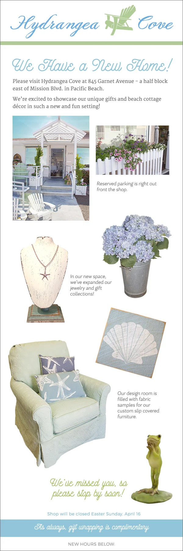Eblast for New Location Promo