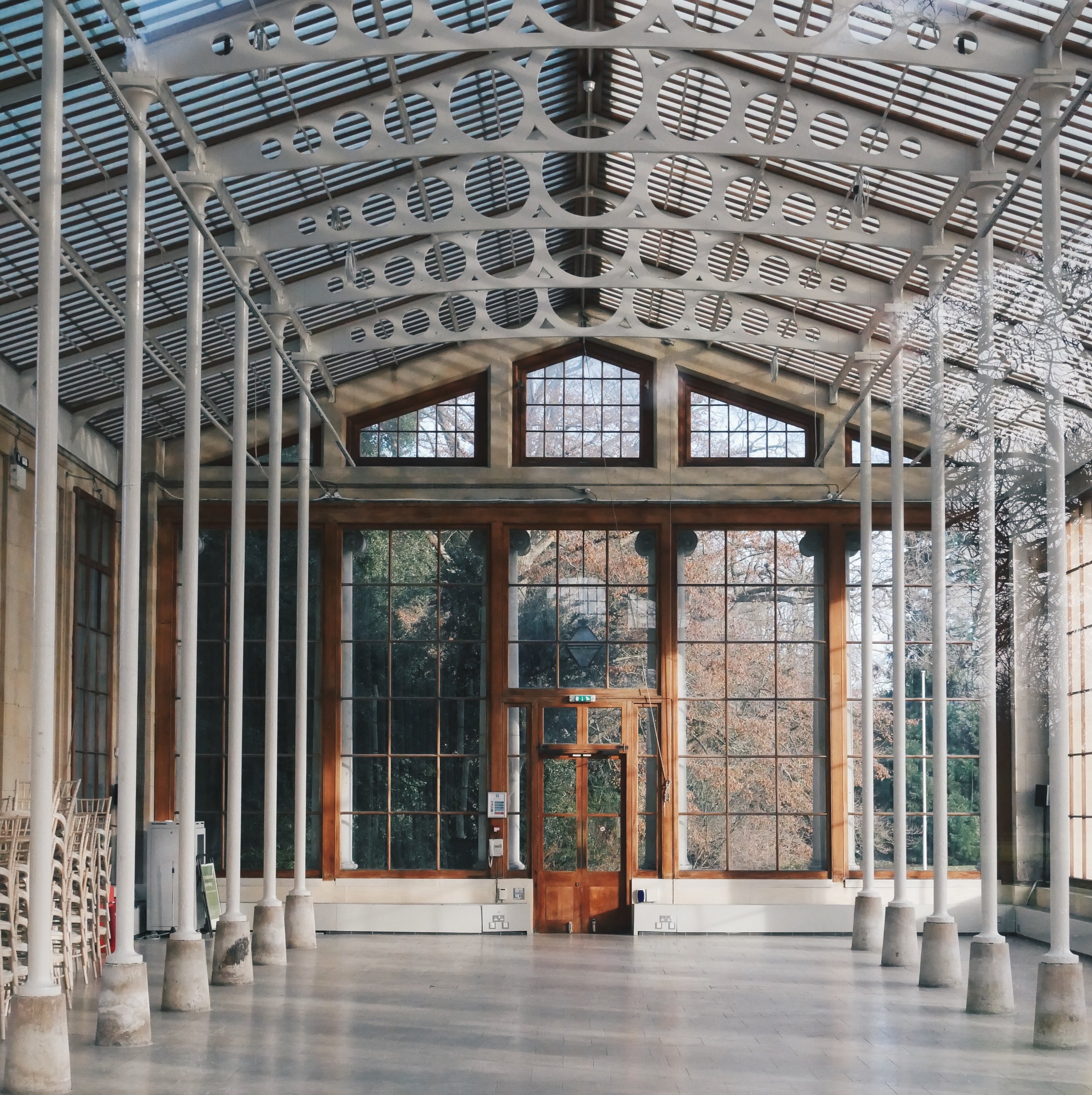 This is the Nash Conservatory, which was closed for the winter. But I snuck this photo through a window anyway. 