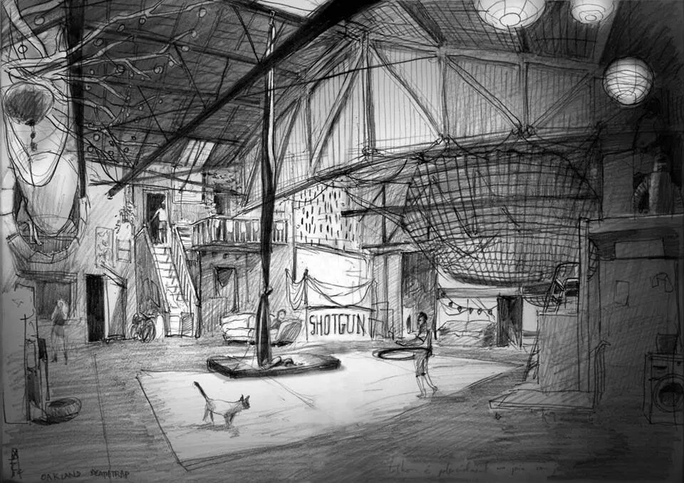 Interior of a recently-displaced DIY Site