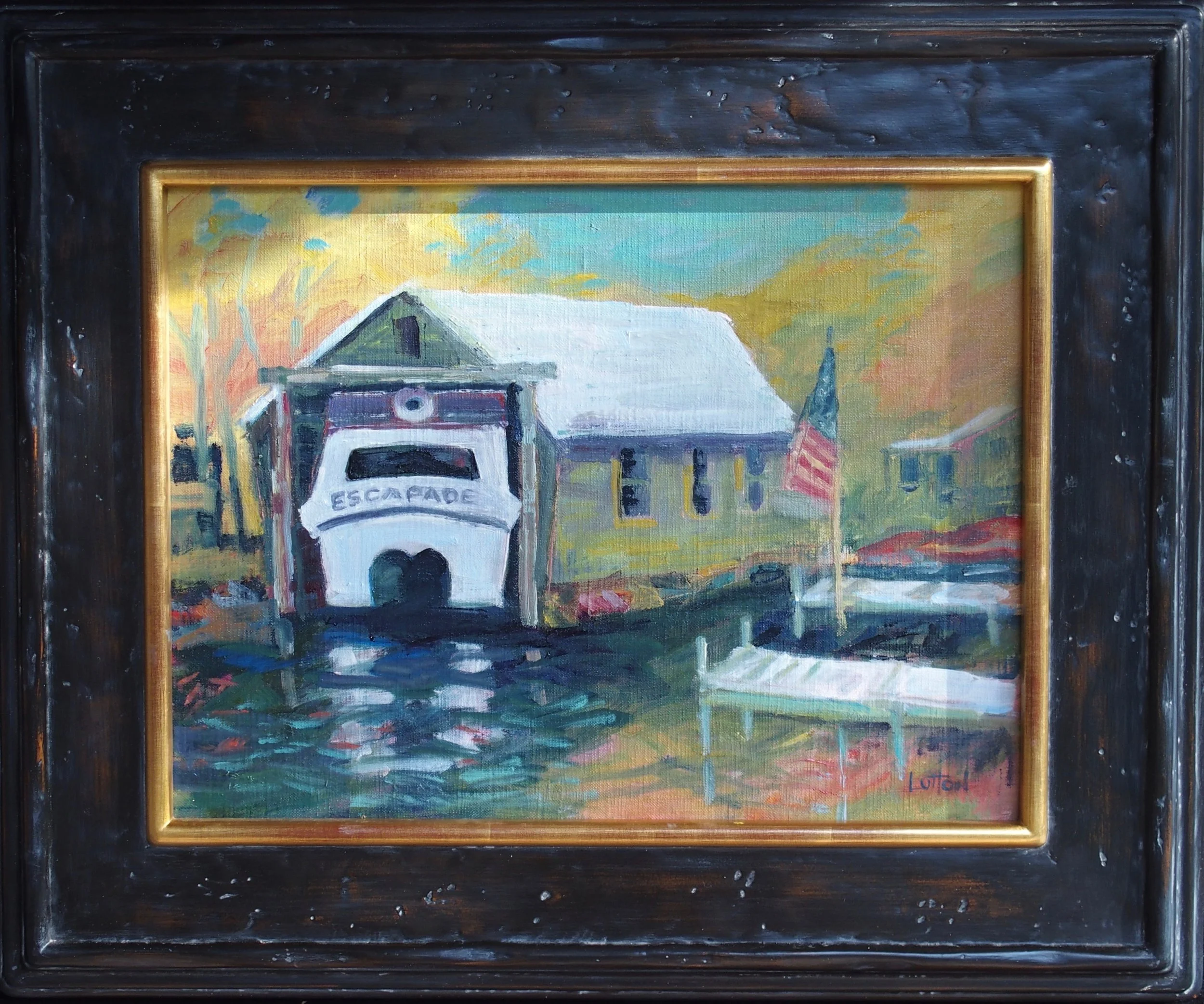 Escapade Home Port, framed