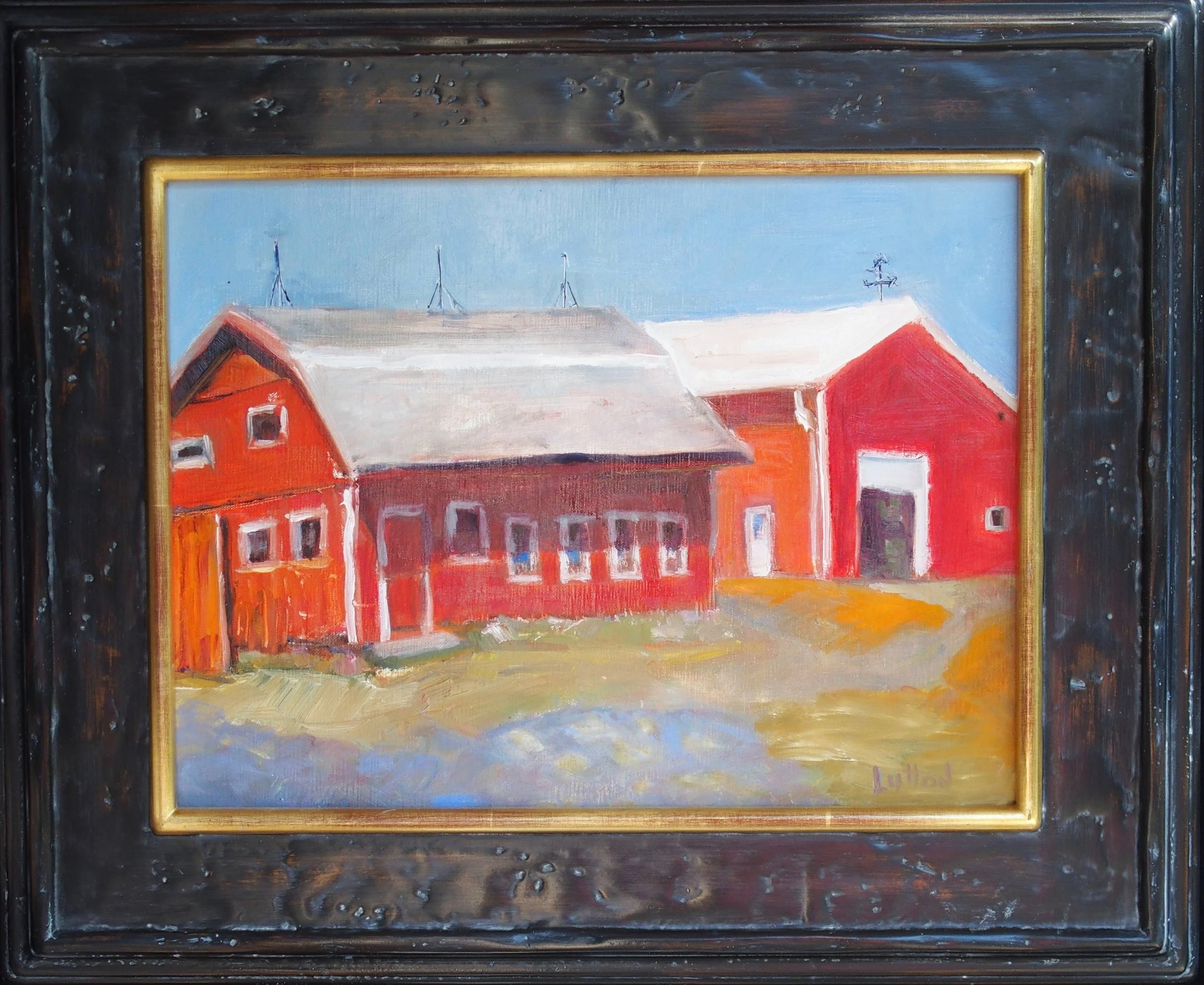 Strawberry Farm, framed