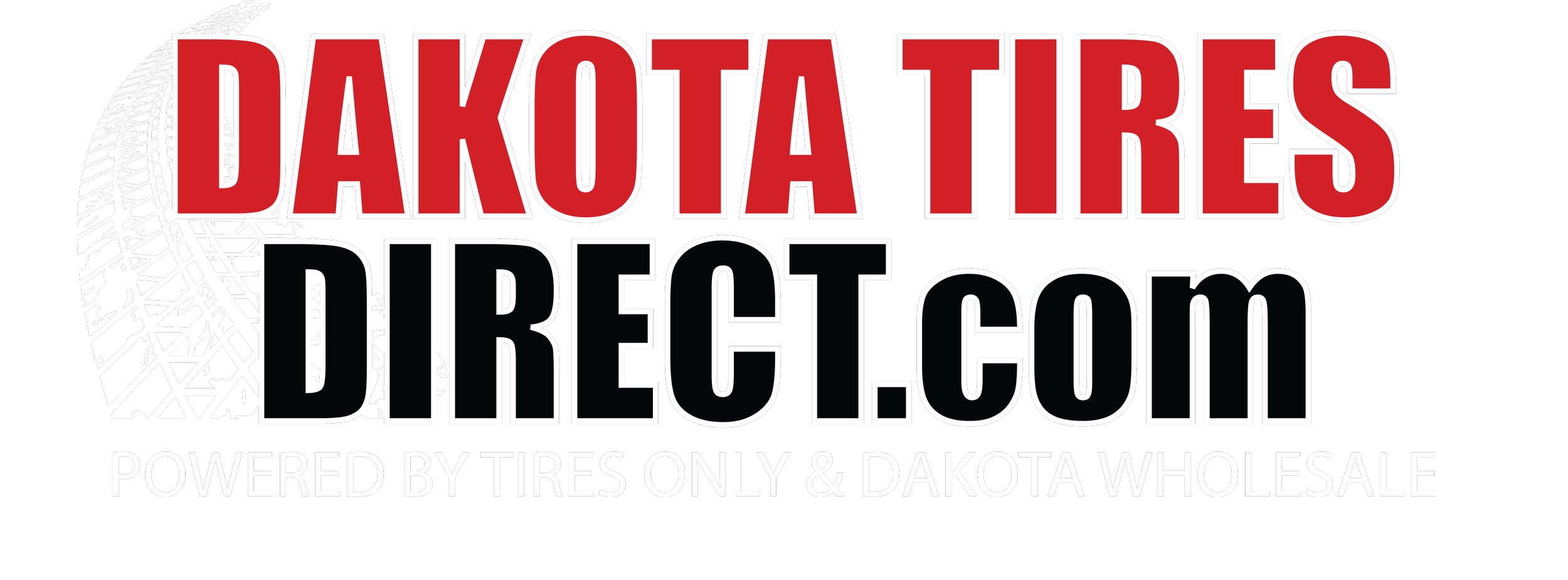 Dakota tires direct logo with WHITE tread.png