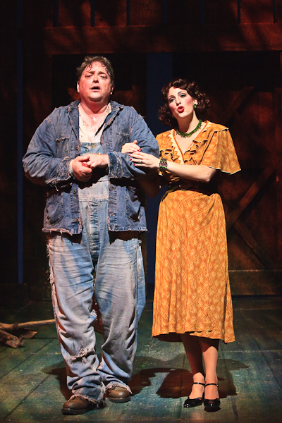  as Curley's Wife with Michael Hendrick, Of Mice and Men, Kentucky Opera (photo by J. David Levy) 