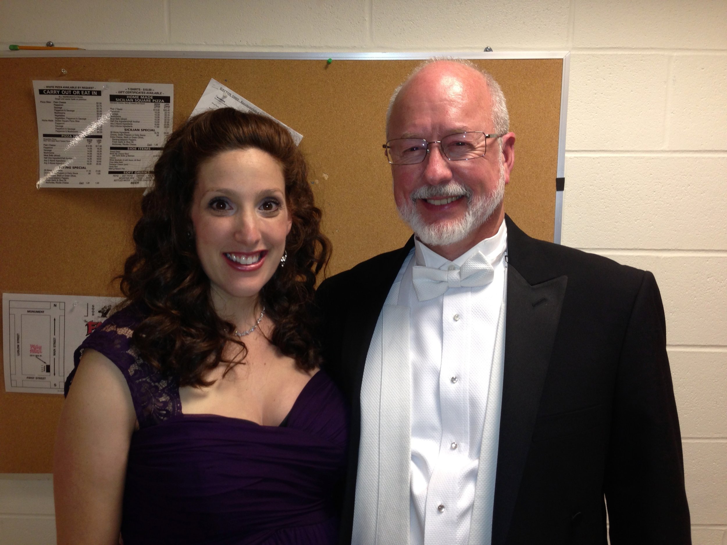  with former teacher and mentor William McGraw, soloists for Brahms Requiem with Dayton Philharmonic 