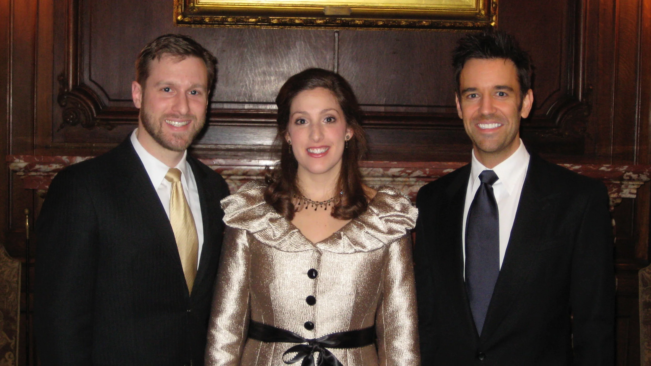 with baritone Jesse Blumberg and pianist Cameron Stowe (The Harbor Trio)