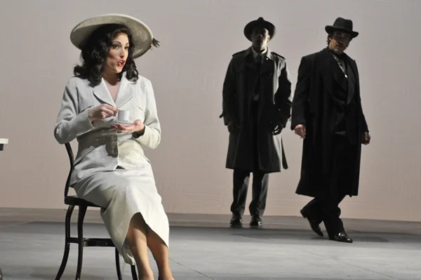 as Donna Elvira with Donovan Singletary and Ben Wager, Don Giovanni, Kentucky Opera (photo by Patrick Pfister)