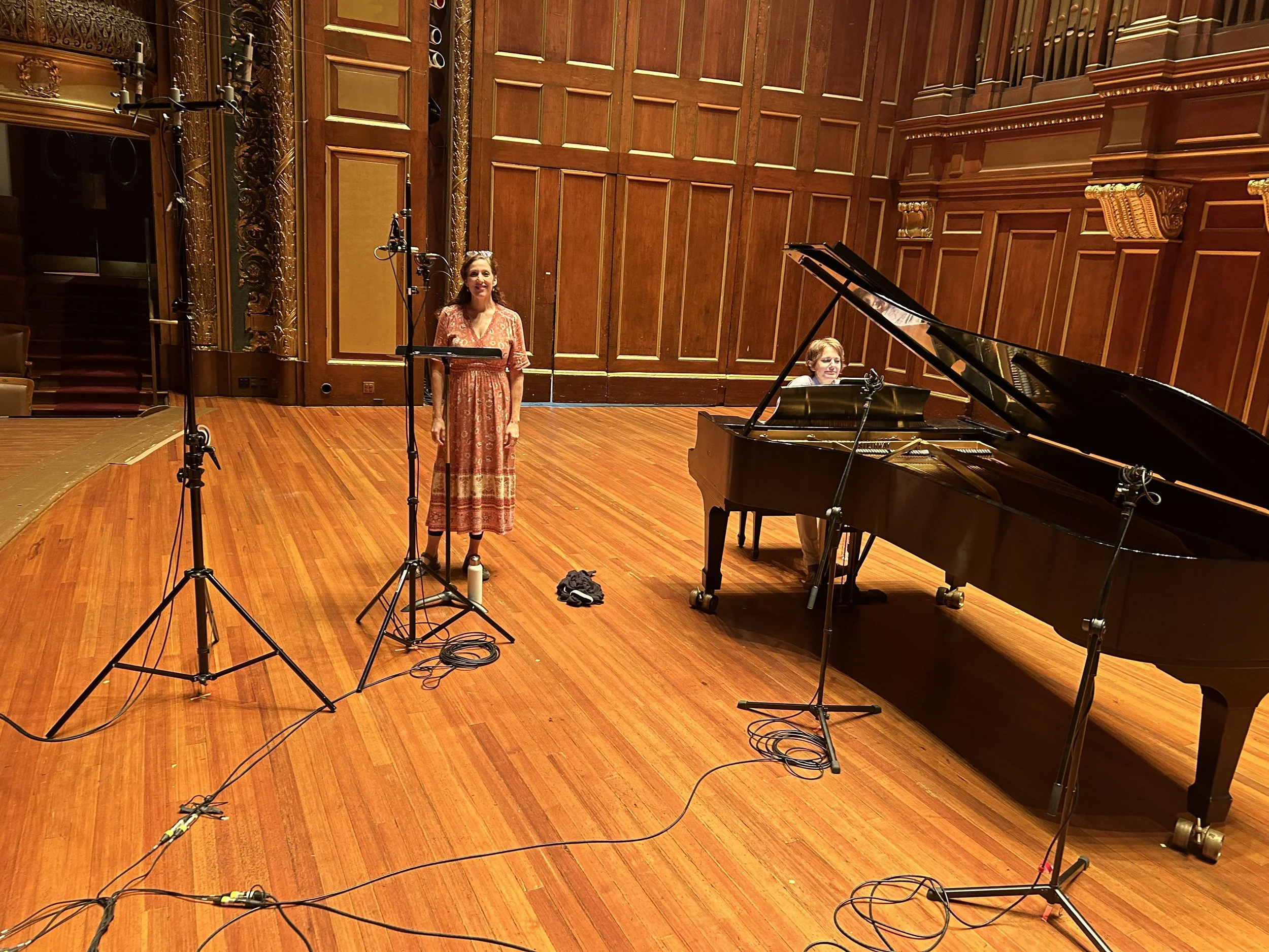 Recording in Jordan Hall, Boston