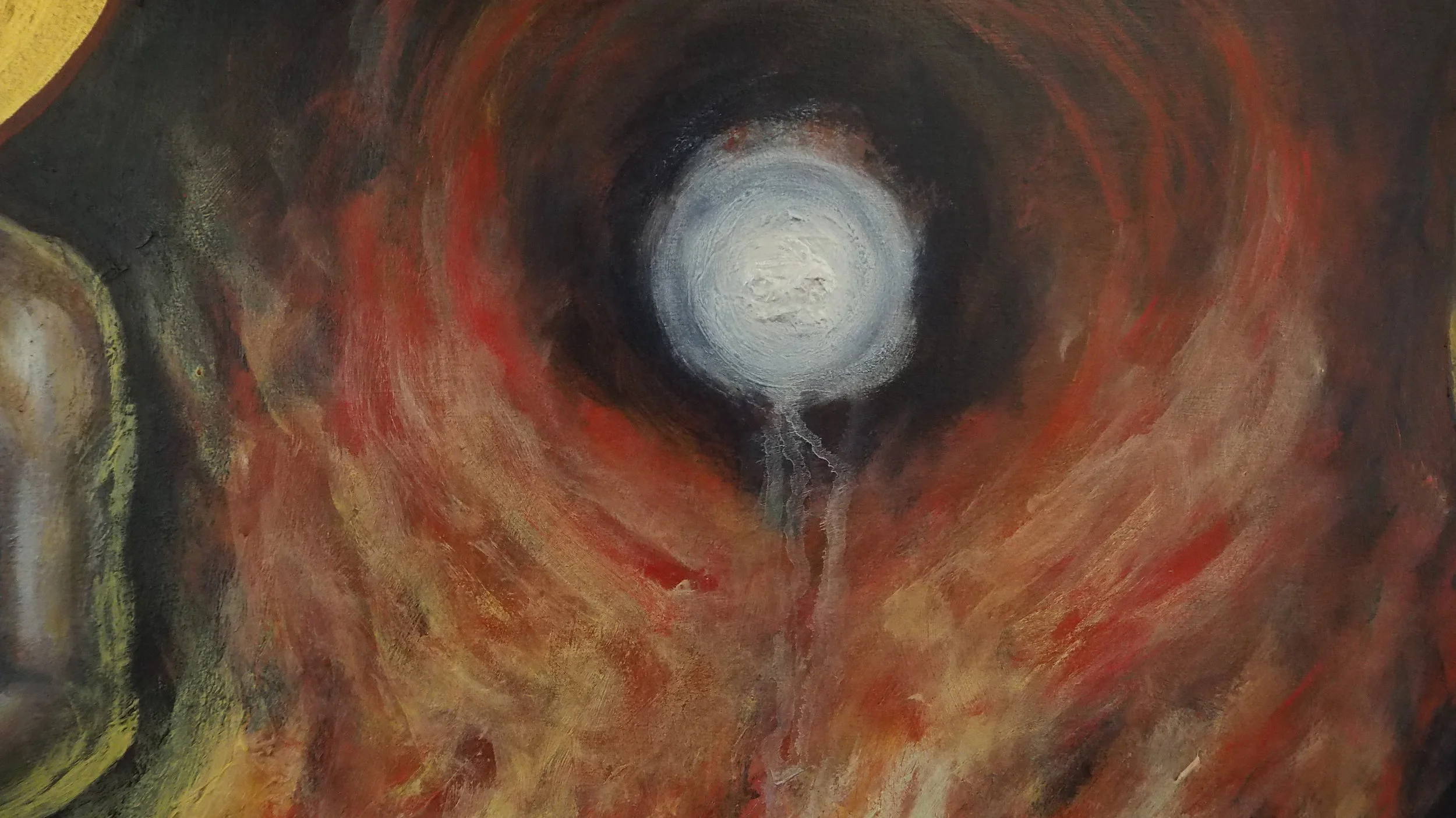     The manifestation of  thought &nbsp;is represented by various circles.  The circle represents cycle, the infinite, the cosmos, potential...&nbsp;  Under the classification of metaphors and symbolism in my work,&nbsp; Thought  is the "kingdom" und