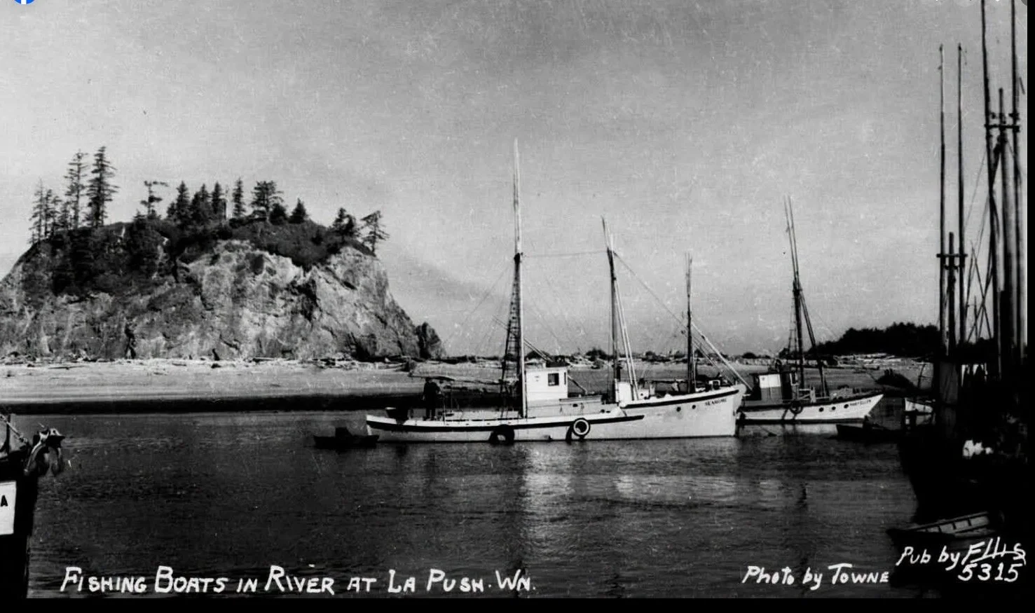 Commercial Fishing Boats on the Quillayute River at La Push