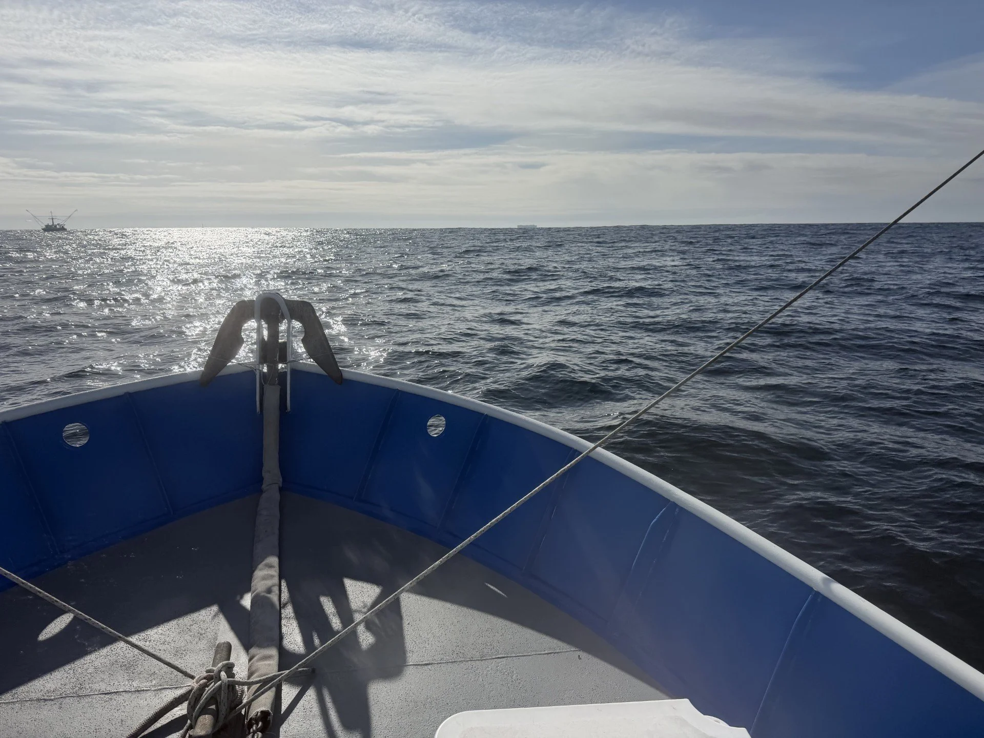 Looking across the Bow of The Sharon Mae