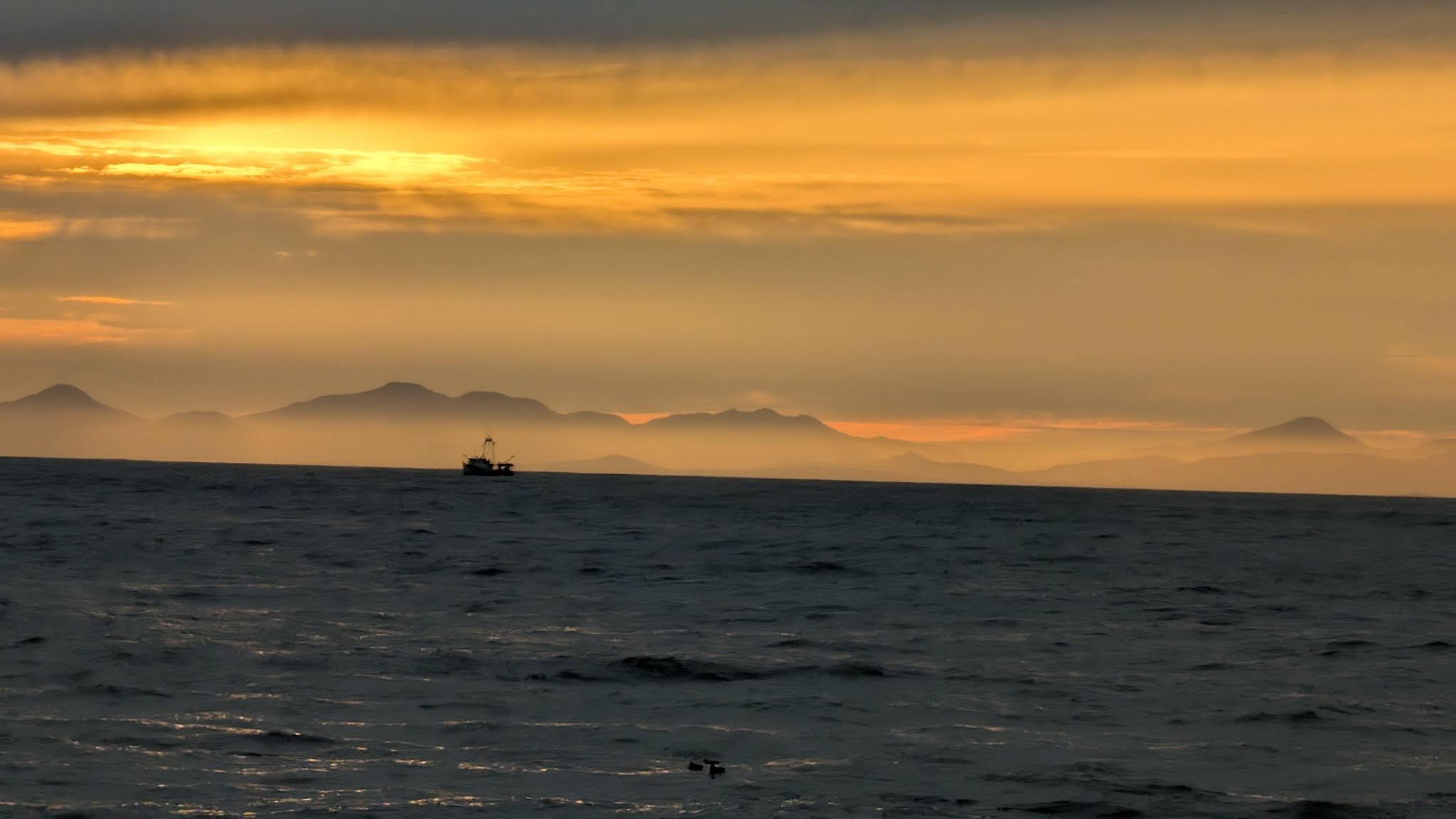 An Epic Sunrise on the Fishing Grounds  