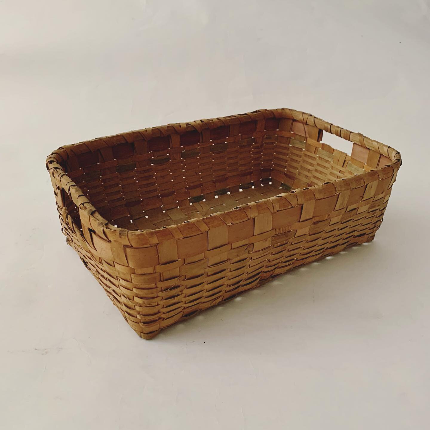 A beautiful indigenous woven splint basket 18x12x6&rdquo;H $68.00 #citycountrycottagecabin #farmhousedecor #interiors #modernfarmhouse #dmforinq