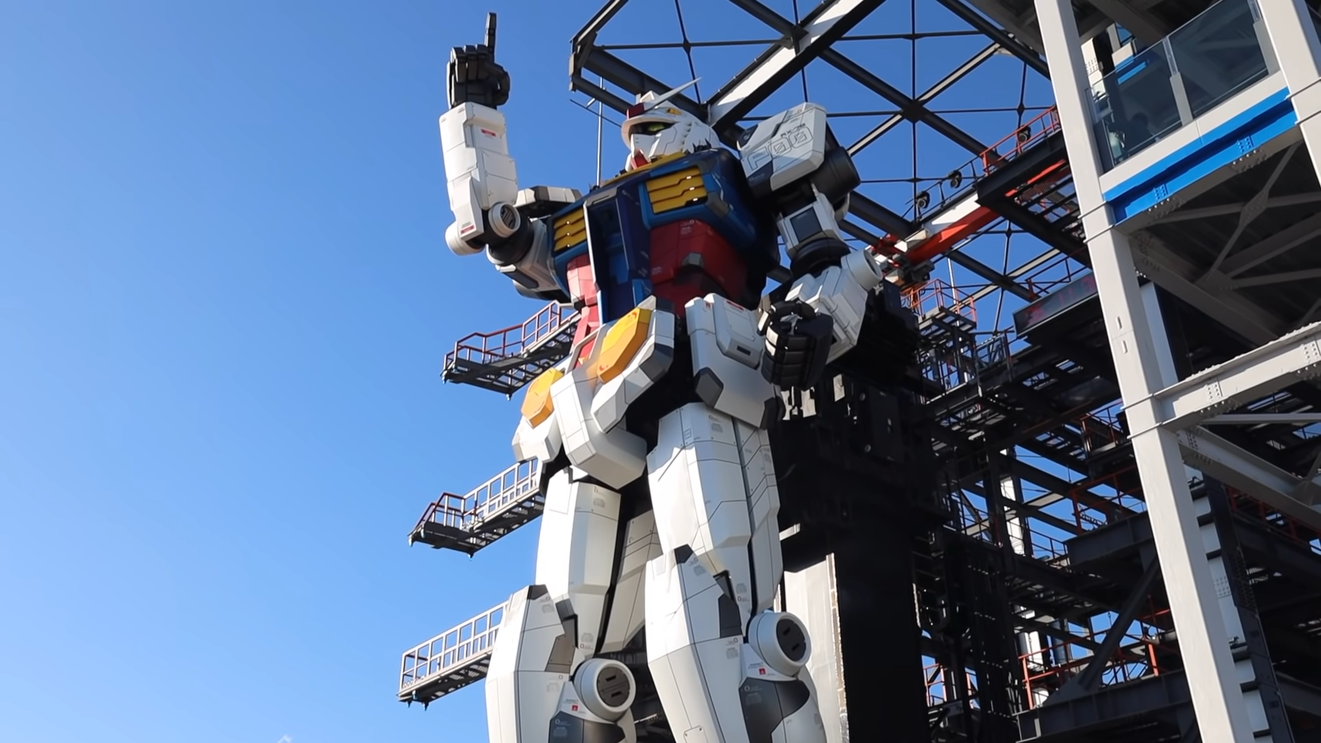 World's Largest Gundam Factory in Yokohama Full Scale Moving Gundam