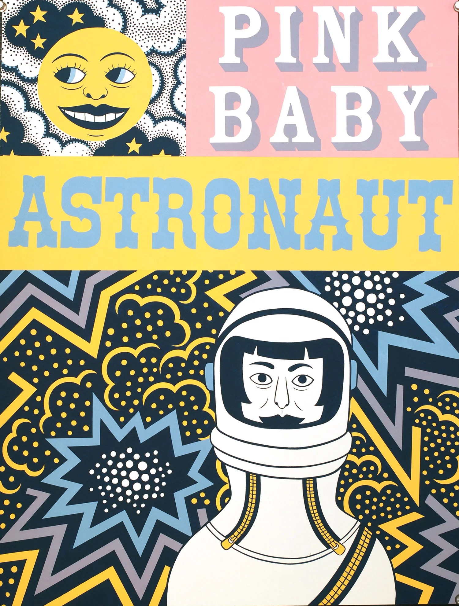Pink Baby Astronaut, 21 X 16 in