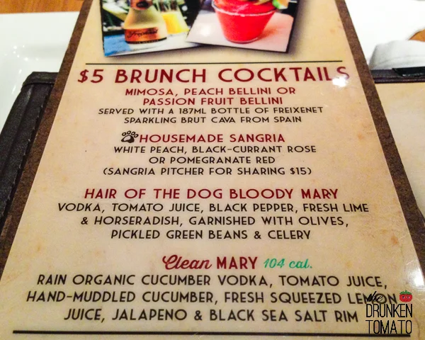 Lazy Dog Cafe. Bloody Mary Times Two.