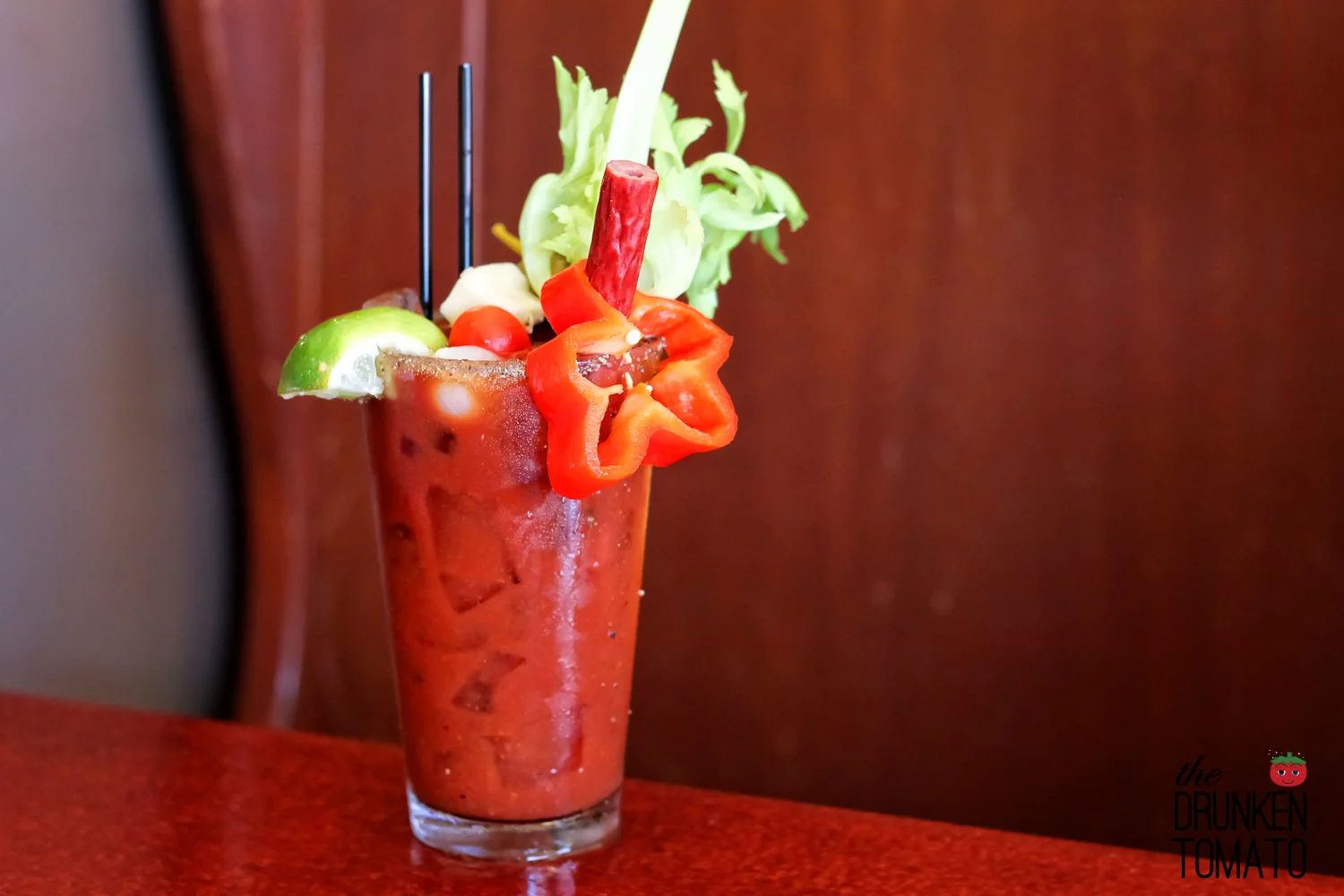Well Garnished Bloody Marys at Seattle's Blue Star Cafe
