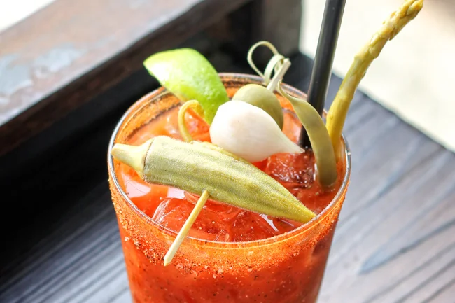 Happy Hour Horseradish Bloody Marys at Stumbling Goat Bistro - Seattle