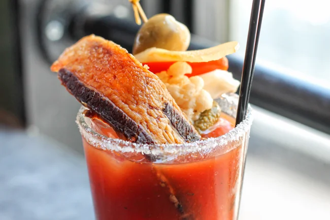 Smoky BBQ Bloody Marys at Bitterroot BBQ - Seattle