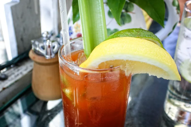 Cajun Inspired Bloody Marys at The Ivy Los Angeles