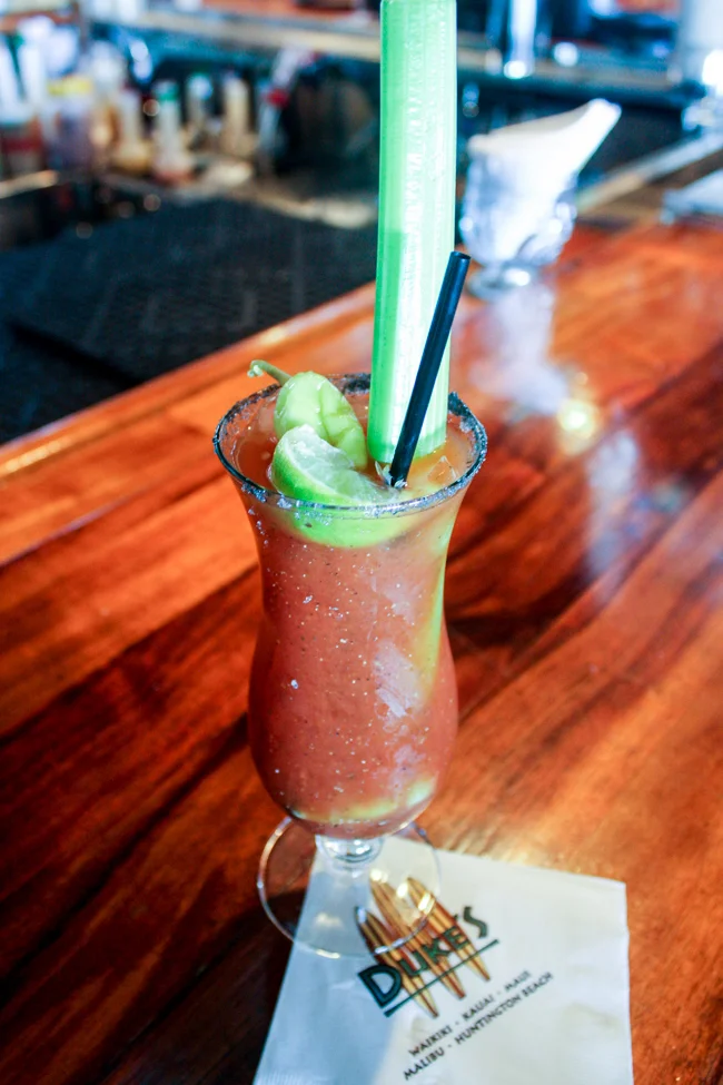 Black Salt Bloody Marys at Duke's - Malibu