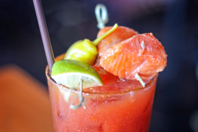 House Smoked Bloody Marys at Ray's Cafe - Seattle