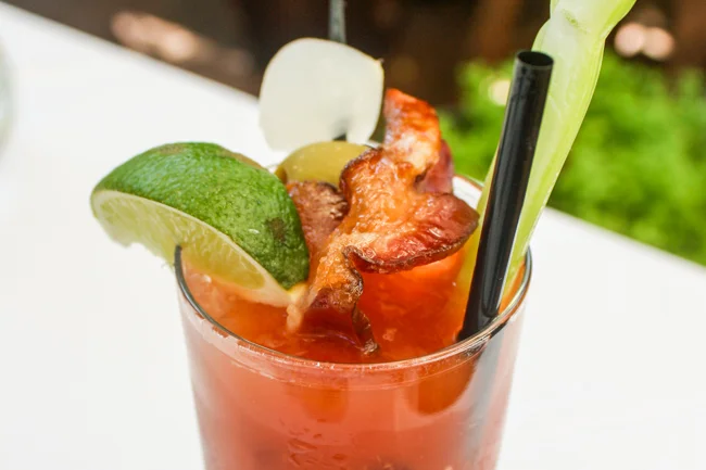 Bacon Infused Bloody Marys at Saddle Peak Lodge - Calabasas