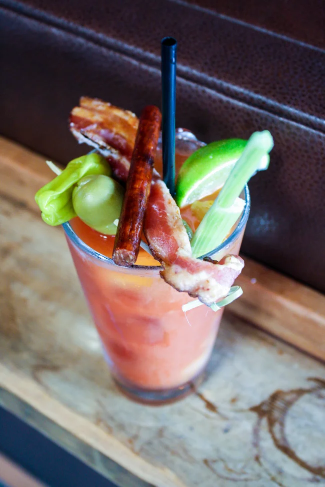 Build Your Own Bloody Mary at Brick + Mortar, Santa Monica, CA