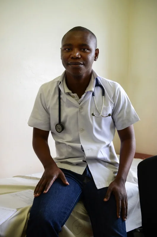 A young doctor at St Lucy's Hospital in Tsolo