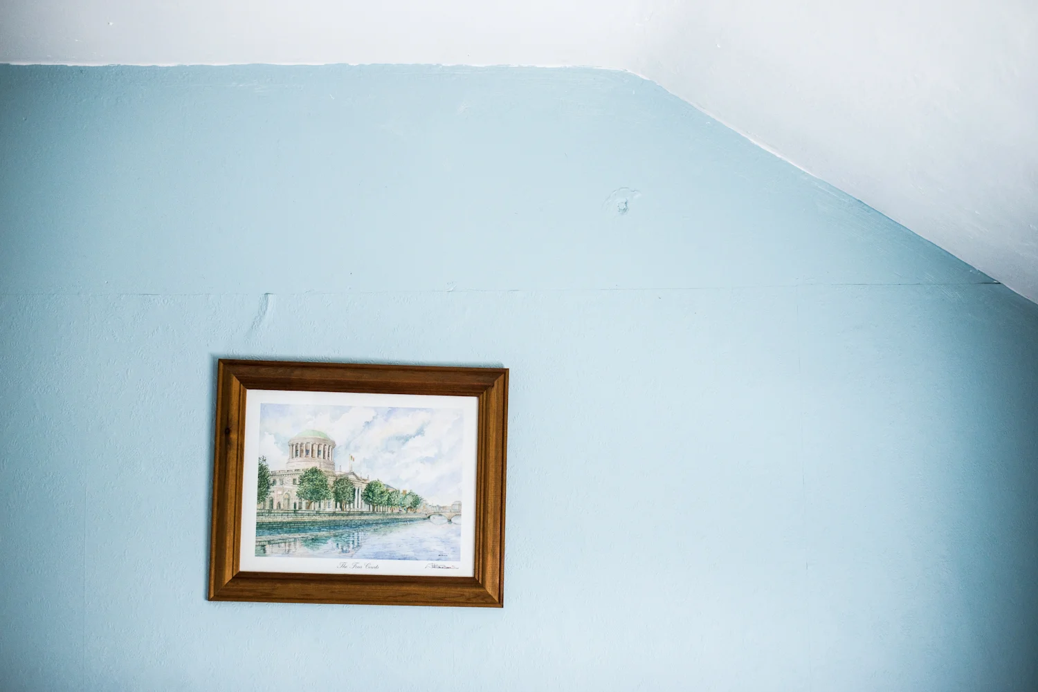 Light Blue Wall and the Four Courts, Dublin