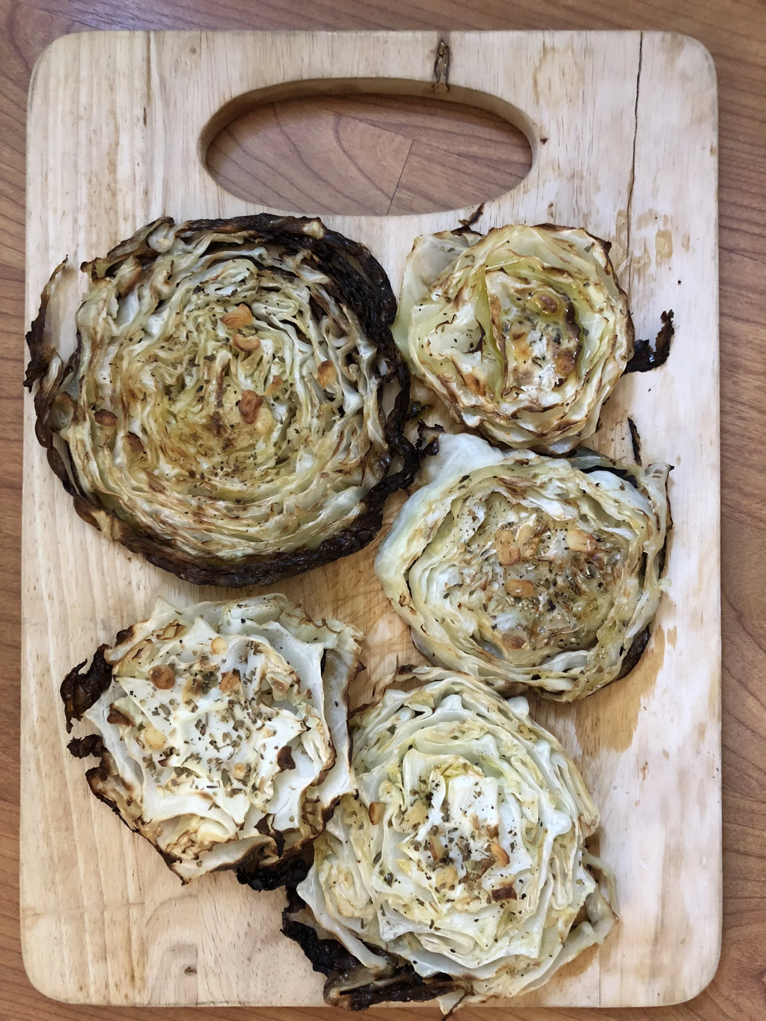 Oven Roasted Garlic Cabbage Steaks — NourishedLife