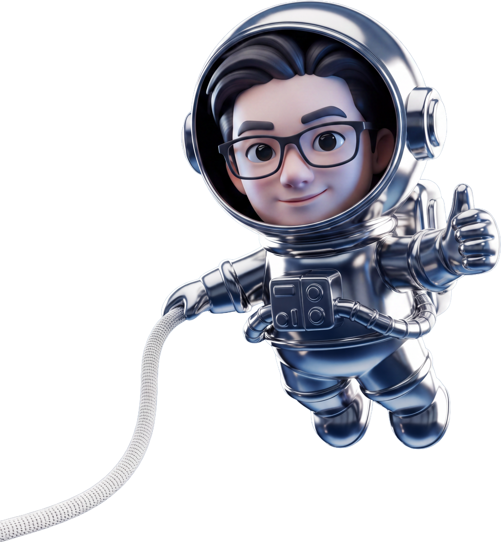 Eugene See as an astronaut