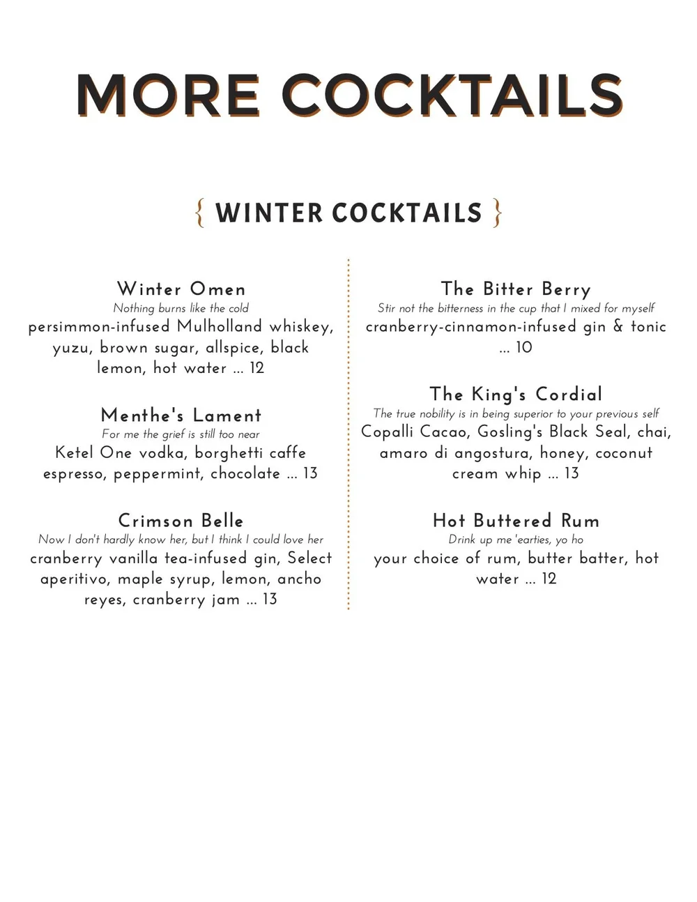 Drink 515 Kitchen Cocktails
