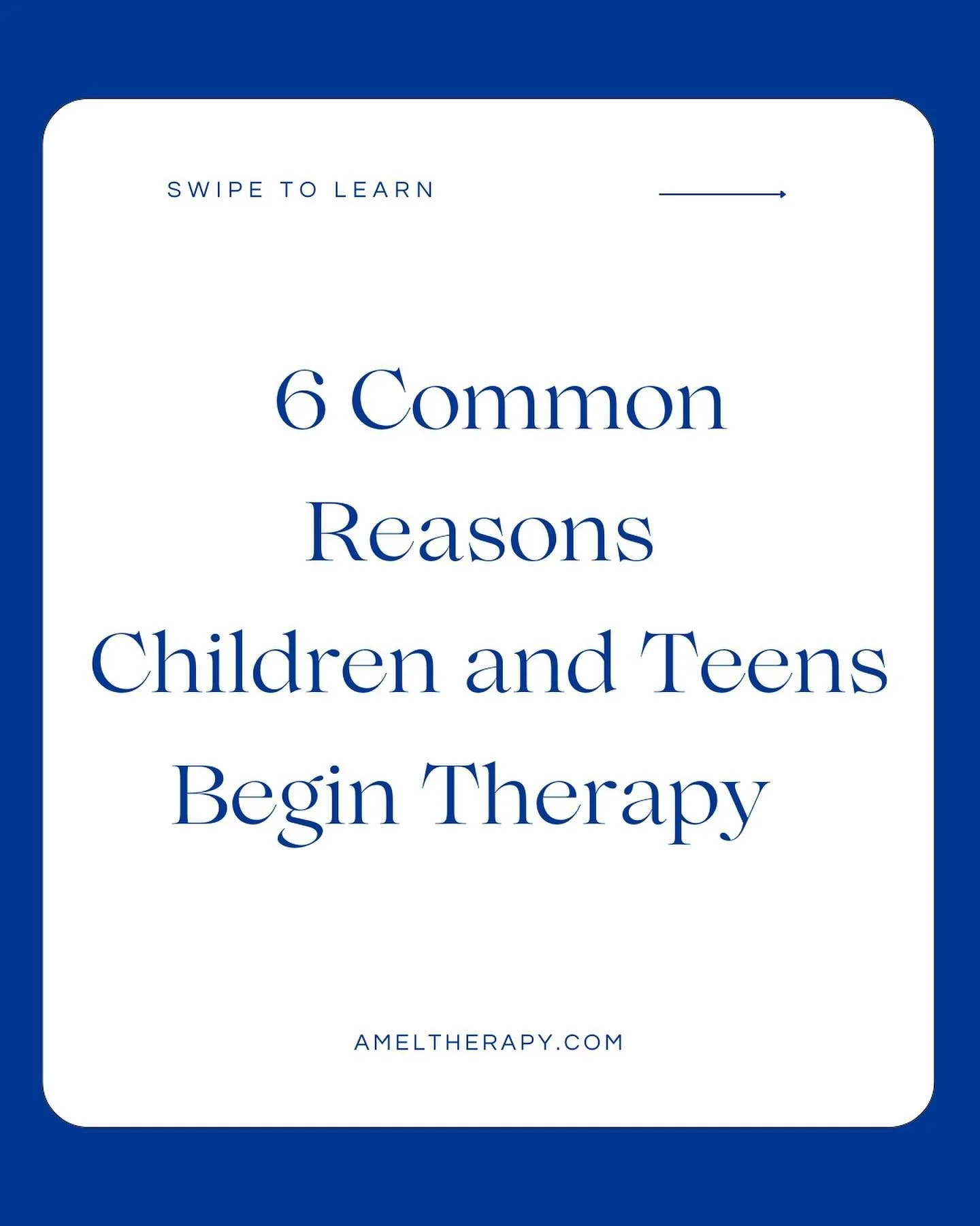 Everyone has a somewhat different set of reasons for coming into child therapy. Amel Counseling therapists are qualified to help your child express their feelings and needs with confidence. Our therapists have years of experience working with kids an