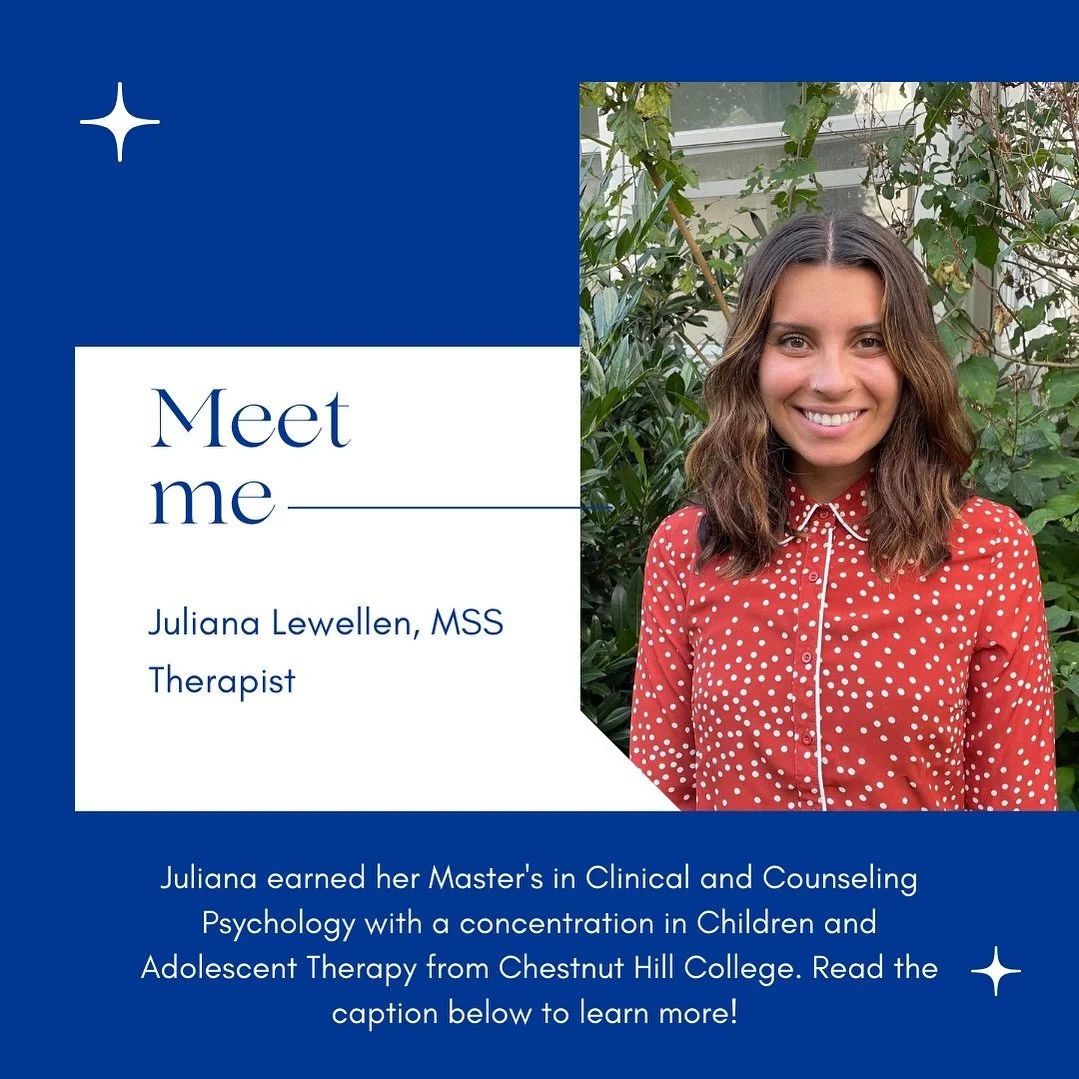 Meet our clinician Juliana! Juliana specializes in working with young children, ages 5-12. She helps kids work through feelings of anxiety, depression, and frustrations in school. She also holds family sessions for families as well. Learn more about 