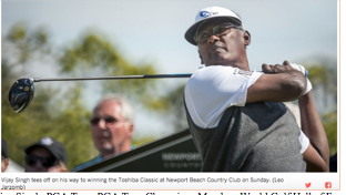 Vijay Singh, PGA Tour, PGA Tour Champions Member, World Golf Hall of Fame