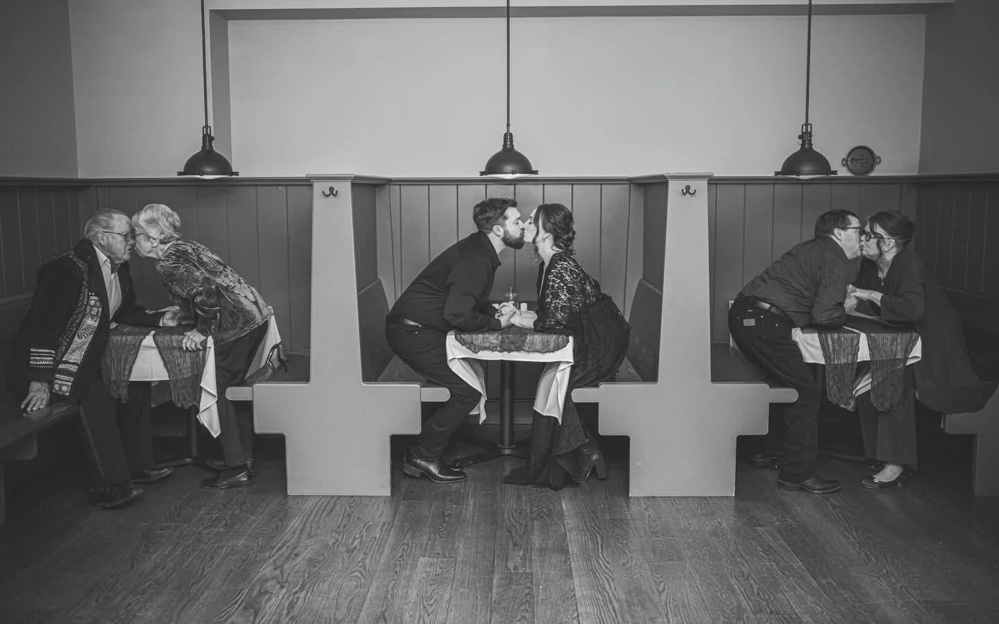 Three booths. Three generations. One love story.
.
.
Meredith &amp; Kyle had the best wedding ever, a surprise one. On Valentine&rsquo;s Day, everyone thought they were going to their engagement party but they surprised everyone and had a wedding. Me