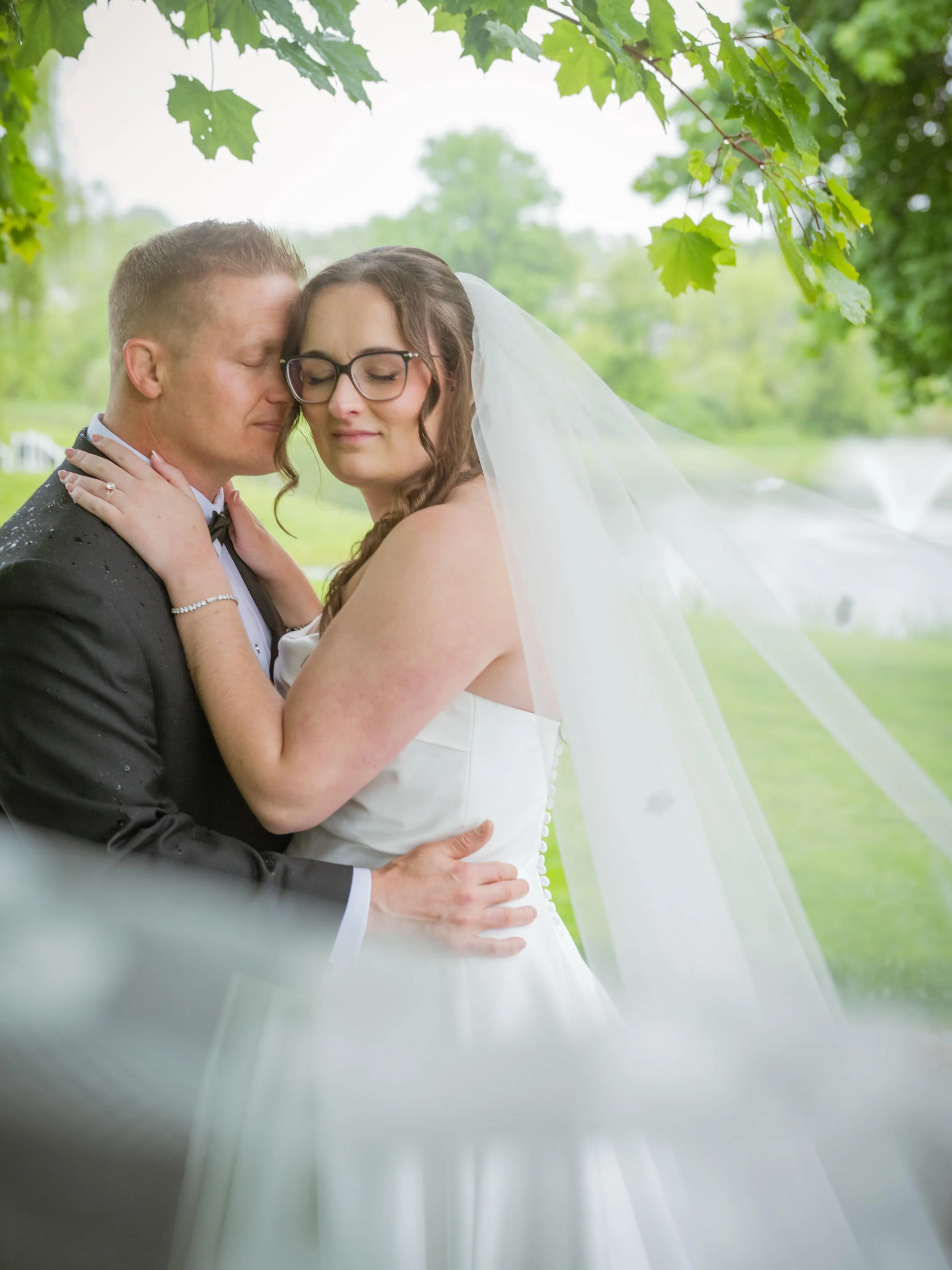 Karmen and Rocco!! Their big day was so gorgeous. They made the most of a rainy day and I love when couples are like that! You need to embrace weather because you can&rsquo;t change it and Karmen was like let&rsquo;s go out in the rain!! We got bubbl