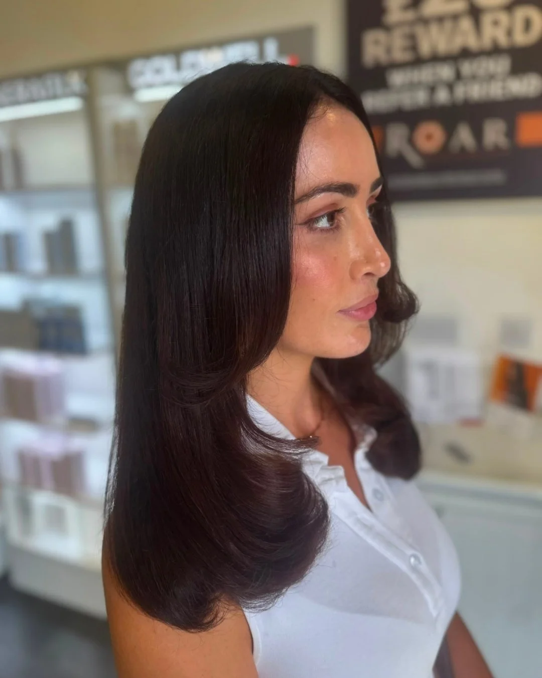 Glossy Brunette. 🖤

The perfect refresh with a glossy finish, swipe to see the transformation! Finished with a soft wave, this is the perfect refresh your hair needs. ✨

Hair needing a refresh? Book your consultation via the link in our bio or drop 