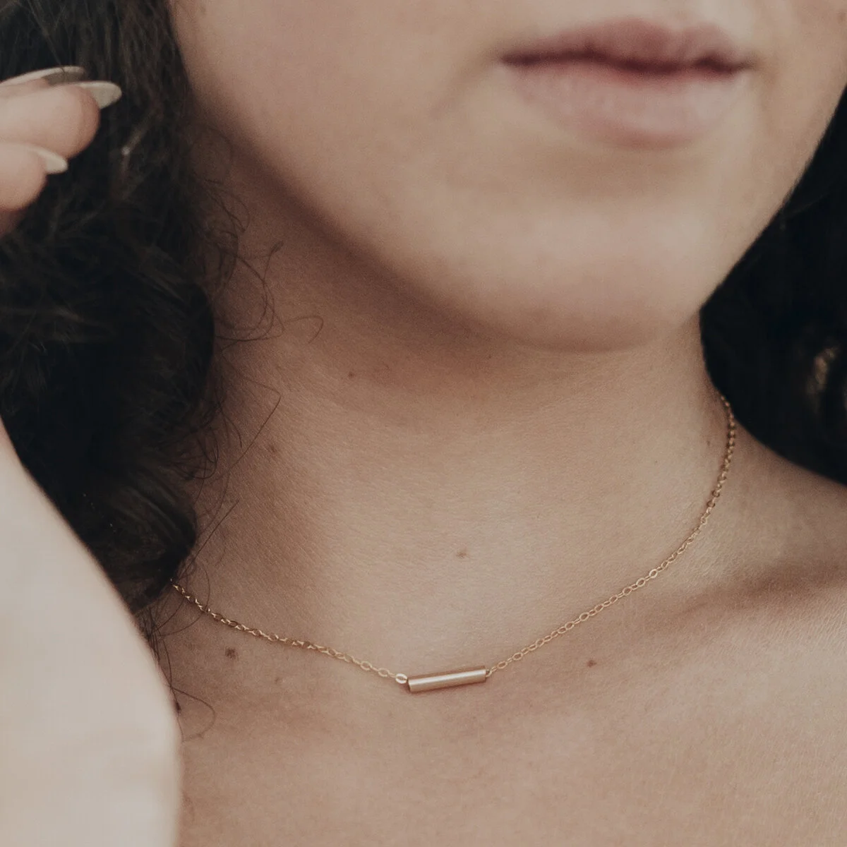 Mini Bar Necklace — Sable Jewelry